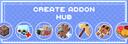 Discovery splash banner for Create Addon Hub Discord server