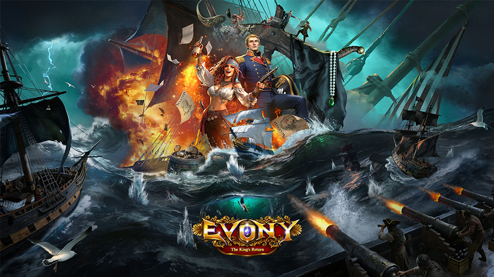Discovery splash banner for Evony - The King's Return Discord server