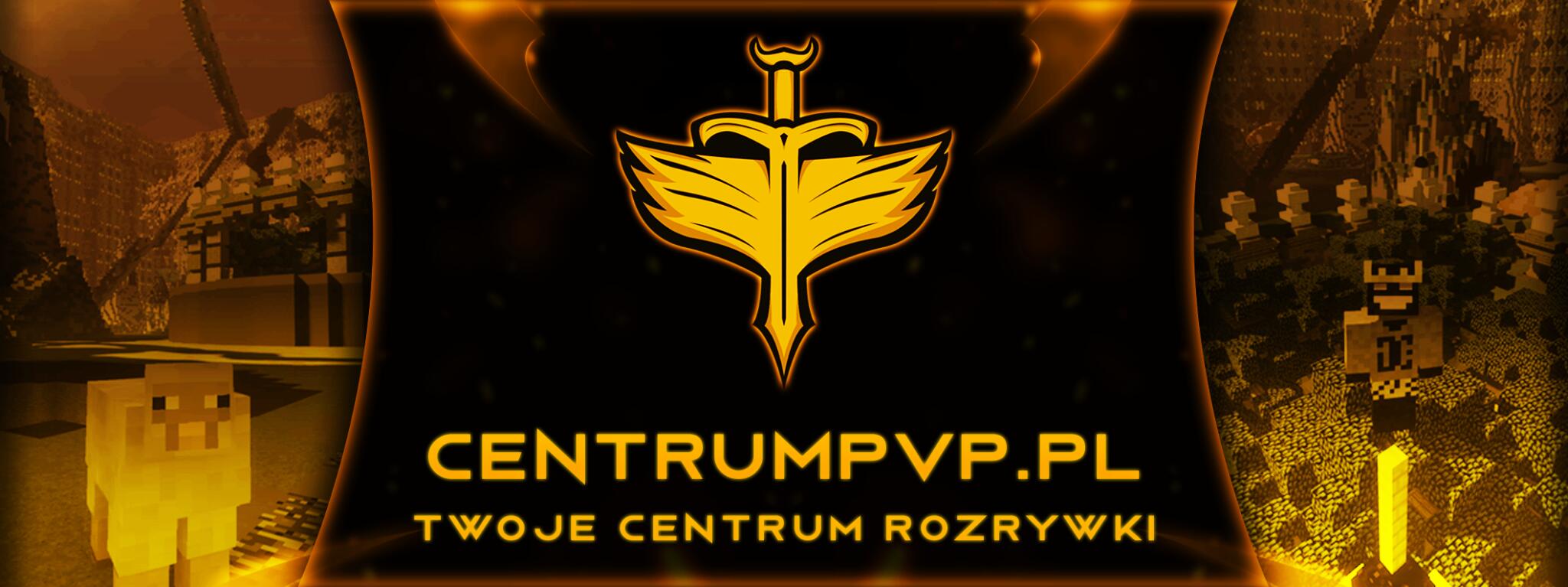 Discovery splash banner for CentrumPVP.pl | Serwer Minecraft PVP Discord server
