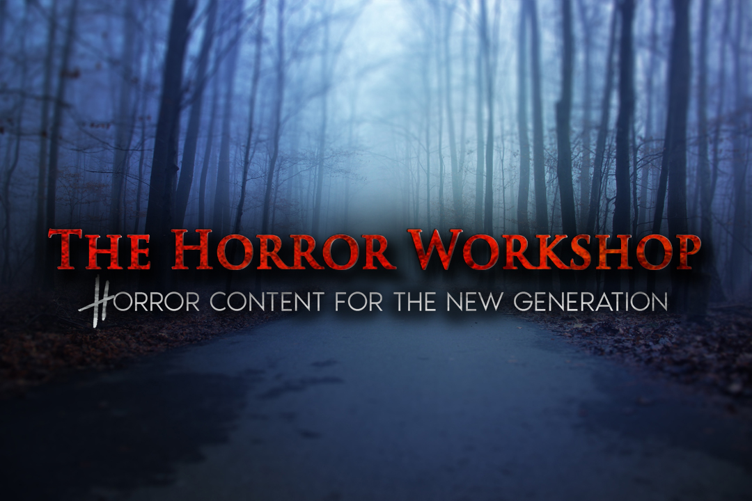 Discovery splash banner for The Horror Workshop Discord server