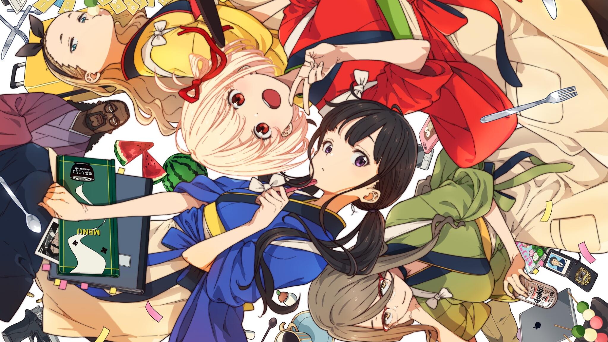 Discovery splash banner for Lycoris Recoil Discord server