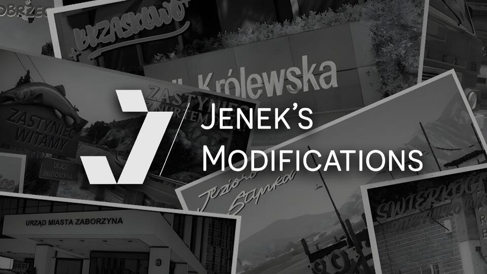 Discovery splash banner for Jenek's Modifications Discord server