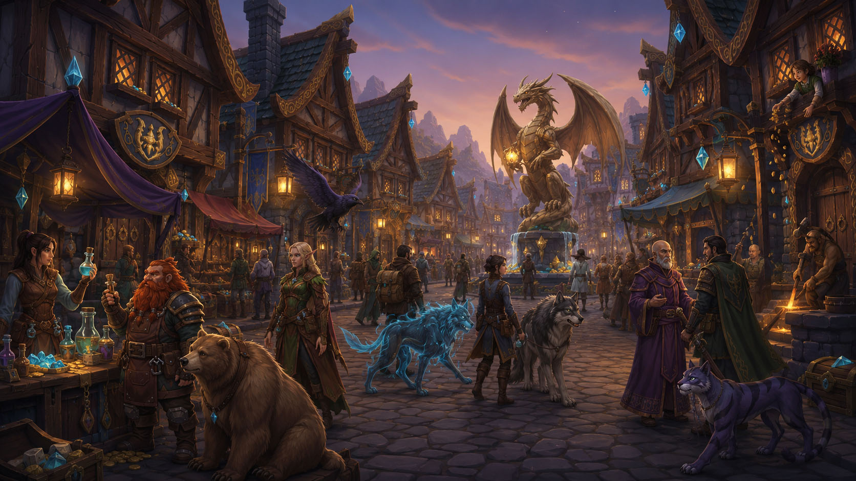 Discovery splash banner for Wyrecraft: Play, Earn & Chill Discord server